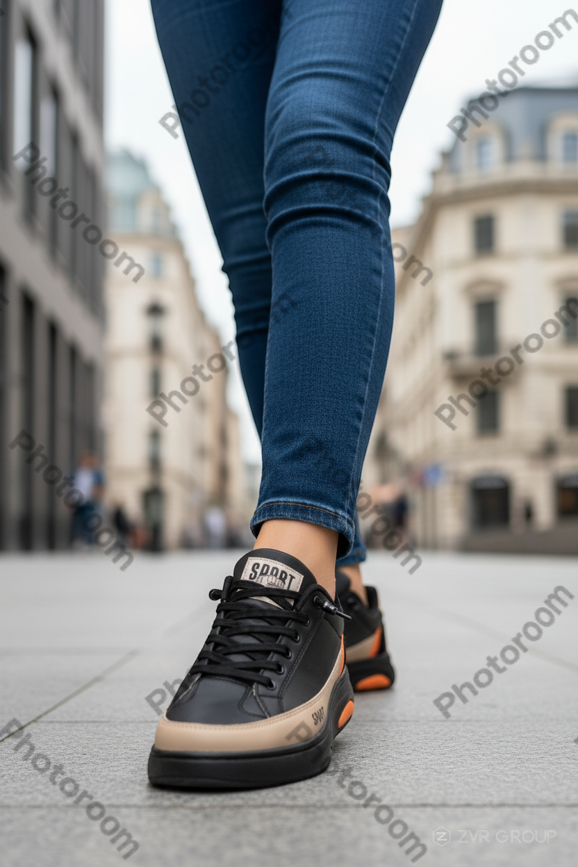 Qora teri slip-on tufli